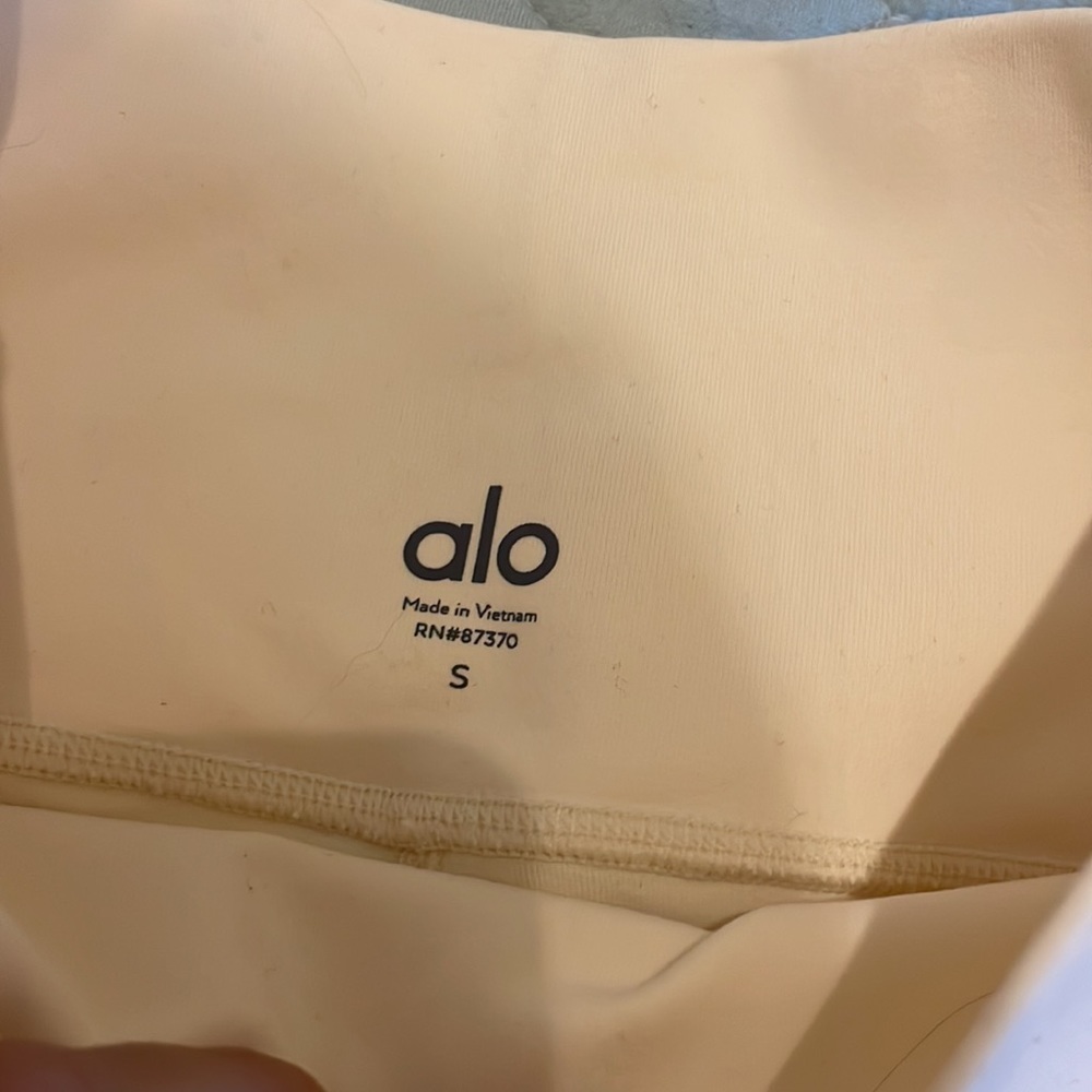 ALO Yoga High-Waist Airbrush Leggings French Vanilla